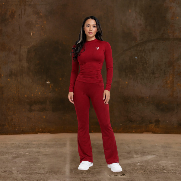 OJ Long Sleeve Top + Flare Legging